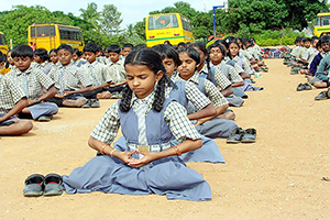 Scholieren in India